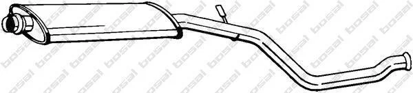 Глушитель средняя часть PEUGEOT 206 98-00 (281-609) BOSAL 281609 (фото 1)