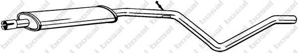 Глушник середня частина RENAULT LOGAN (06-) (286-113) BOSAL 286113 (фото 1)