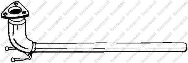 Труба приймальна VW Caddy III 04-10, VW Golf V 04-08 BOSAL 800105 (фото 1)
