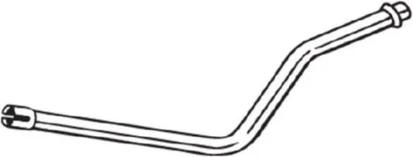 Труба вихлопна CITROEN C1 (05-14), PEUGEOT 107 (05-14), TOYOTA Aygo (05-14) (800-527) BOSAL 800527
