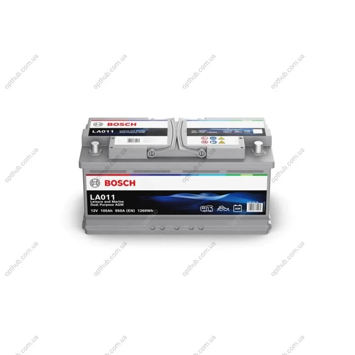 Акумулятор Bosch 12В/105/950/29,4кг BOSCH 0 092 LA0 110 (фото 1)