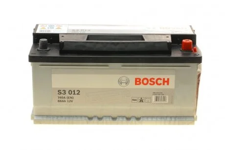 Аккумулятор 88Ah-12v (S3012) (353x175x175),R,EN740 0092S30120 BOSCH 0 092 S30 120