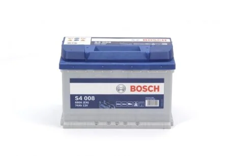 Акумулятор 74Ah-12v (S4008) (278x175x190),R,EN680 0092S40080 BOSCH 0 092 S40 080