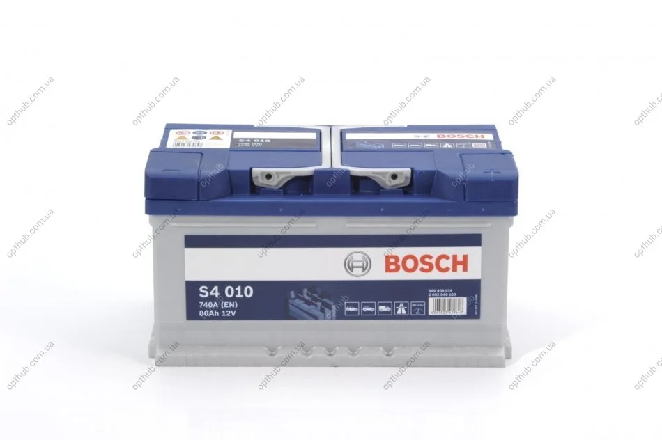 Акумулятор 80Ah-12v (S4010) (315x175x175),R,EN740 0092S40100 BOSCH 0 092 S40 100 (фото 1)