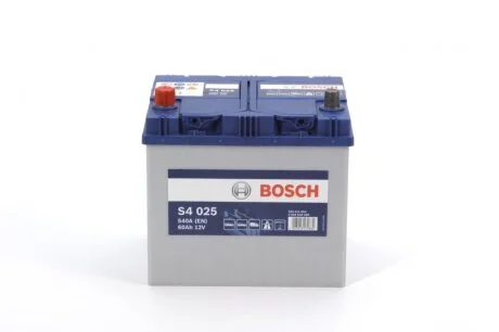 Аккумулятор 60Ah-12v (S4025) (232x173x225),L,EN540 Азия 0092S40250 BOSCH 0 092 S40 250
