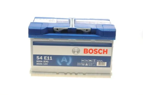 Акумуляторна батарея 80Ah/720A (315x175x190/+R/B13) (Start-Stop EFB) UA63 BOSCH 0 092 S4E 111