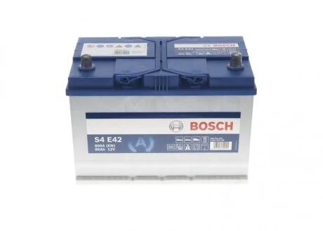 Аккумулятор 85Ah-12v EFB (S4E42) (304x173x219),R,EN800 Азия 0092S4E420 BOSCH 0 092 S4E 420