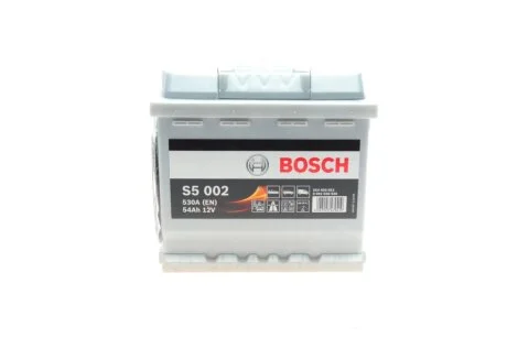 Акумулятор 54Ah-12v (S5002) (207x175x190),R,EN530 BOSCH 0 092 S50 020