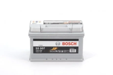 Акумулятор 74Ah-12v (S5007) (278x175x175),R,EN750 0092S50070 BOSCH 0 092 S50 070