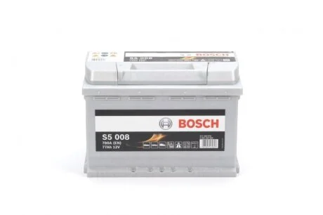 Аккумулятор 77Ah-12v (S5008) (278x175x190),R,EN780 0092S50080 BOSCH 0 092 S50 080