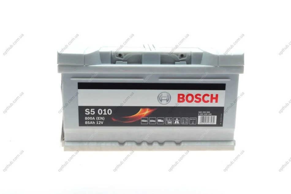 Акумулятор 85Ah-12v (S5010) (315x175x175),R,EN800 0092S50100 BOSCH 0 092 S50 100 (фото 1)