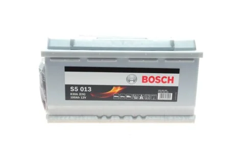 Аккумулятор 100Ah-12v (S5013) (353x175x190),R,EN830 0092S50130 BOSCH 0 092 S50 130