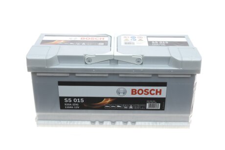 Акумулятор 110Ah-12v (S5015) (393x175x190),R,EN920 BOSCH 0 092 S50 150
