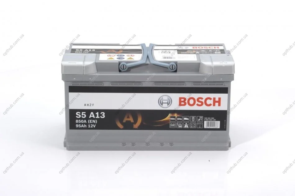 Акумулятор 95Ah-12v AGM (S5A13) (353x175x190),R,EN850 0092S5A130 BOSCH 0 092 S5A 130 (фото 1)