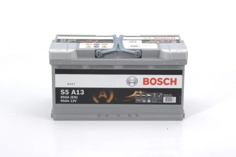 Аккумулятор 95Ah-12v AGM (S5A13) (353x175x190),R,EN850 0092S5A130 BOSCH 0 092 S5A 130