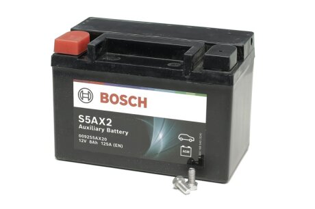 Акумулятор 8Ah-12v AGM AUXILIARY (S5AX2) (150x87x105),L,EN125 BOSCH 0 092 S5A X20