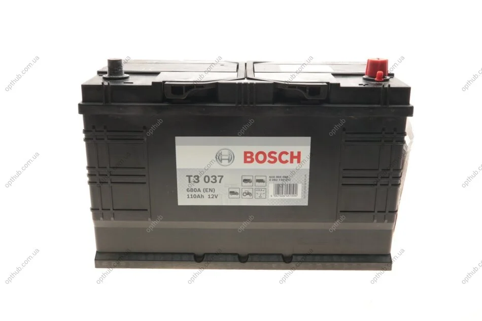 Акумулятор Bosch 12В/110Аг/680А/28,58кг BOSCH 0 092 T30 371 (фото 1)