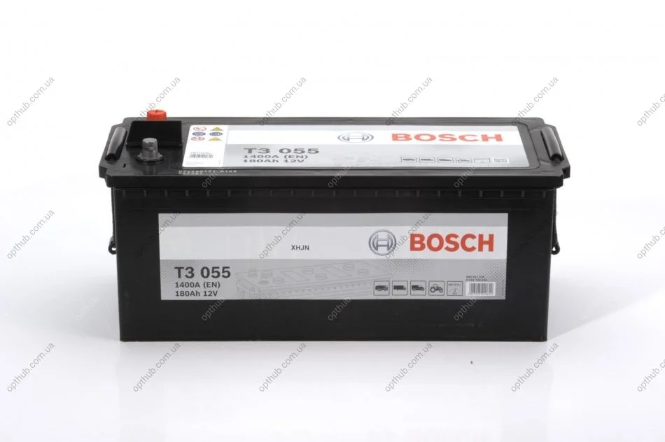 Акумулятор Bosch 12В/180Аг/1400А/46,42кг BOSCH 0 092 T30 550 (фото 1)