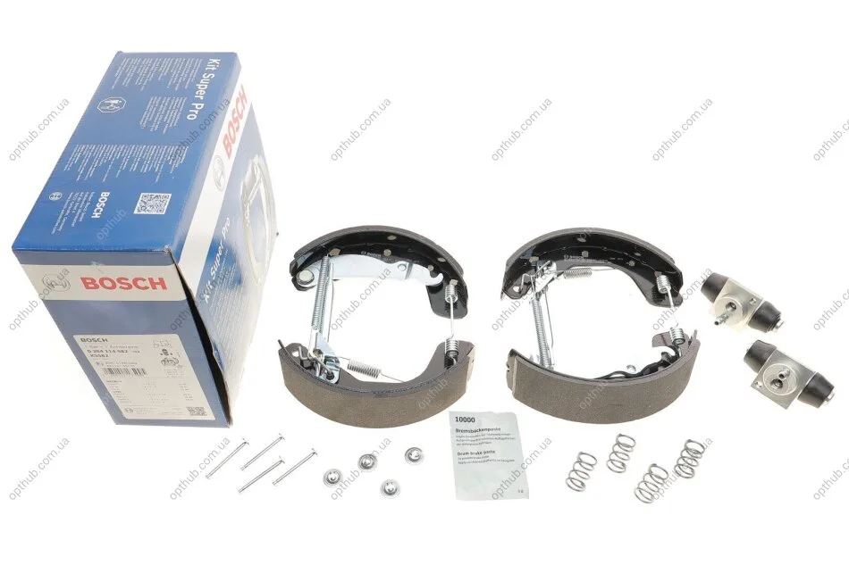 Колодки гальмівні (задні) Daewoo Lanos 97-/Opel Astra F/G/Vectra A (барабанні) (200x45)(+ци UA63 BOSCH 0 204 114 582 (фото 1)