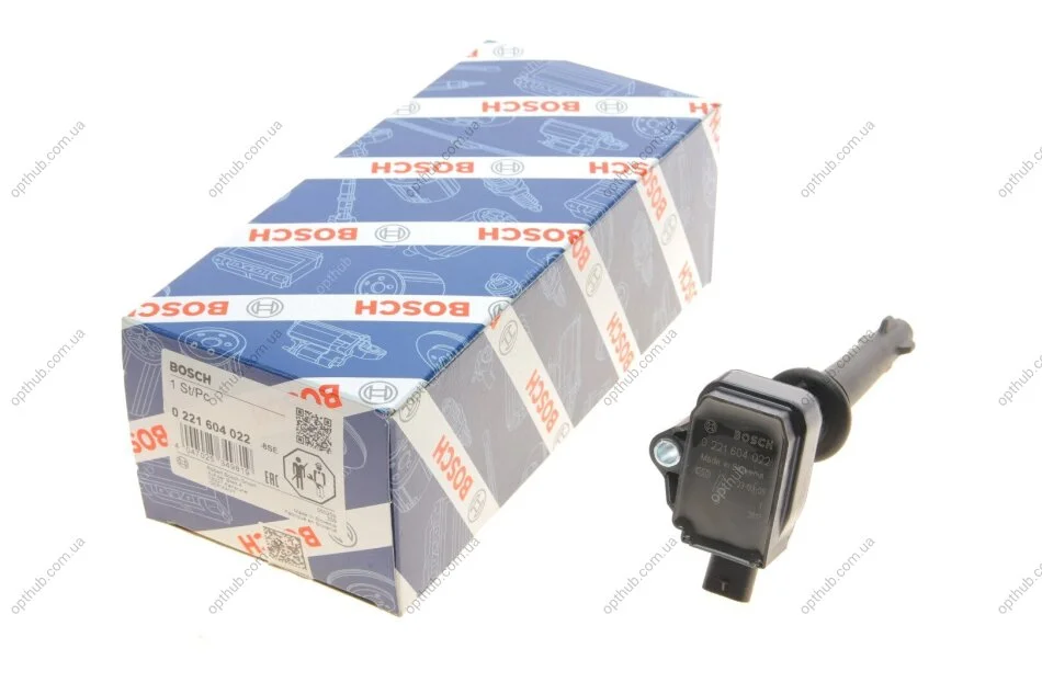 Катушка зажигания Jaguar XF I/XJ/XK II/Land Rover Discovery IV/Range Rover III 5.0 (508PS UA63 BOSCH 0 221 604 022 (фото 1)