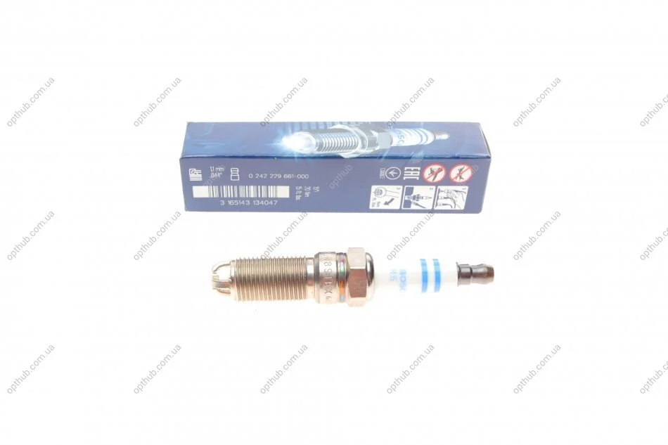 Свічка запалювання Opel Astra G/Vectra 2.2 16V 01-08 0 242 229 661 UA63 BOSCH 0242229661 (фото 1)
