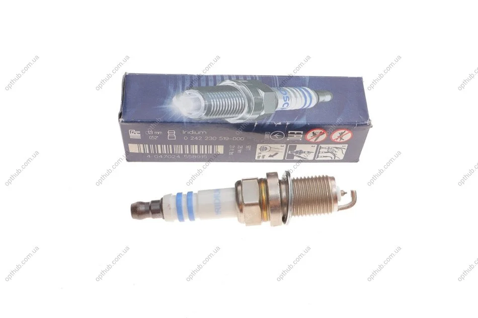 Свічка запалювання Mazda 2/3 1.3-1.6 07-15 (opt-om) BOSCH 0 242 230 519 (фото 1)