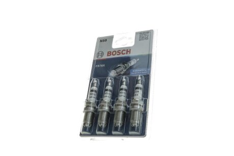 Свічка запалювання FR78X SUPER4 (VW GOLF IV, POLO) (4 шт. блист.) C.I.U BOSCH 0242232802