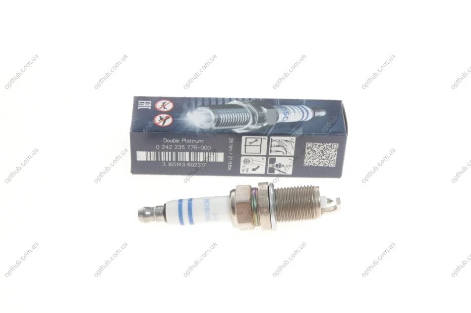 Свічка запалювання FR7KPP332 DOUBLE PLATINUM (BMW,AUDI) (вир-во) BOSCH 0 242 235 776 (фото 1)
