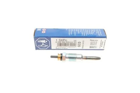Свічка розжарювання Renault Clio/Megane 1.9D 96-03 UA63 BOSCH 0 250 202 024