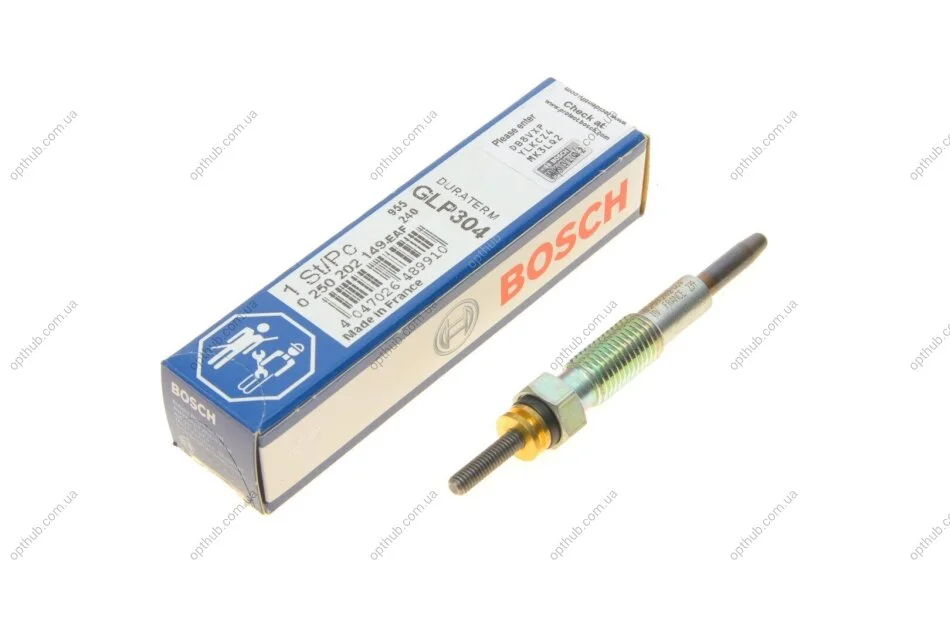 Свічка розжарювання Mitsubishi Pajero/Mitsubishi L 200/300/Kia Pregio 2.5TD 86- (11V) UA63 BOSCH 0 250 202 149 (фото 1)