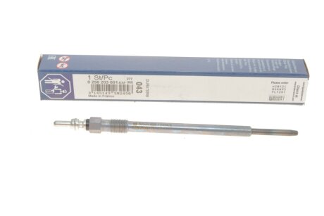 Свічка розжарювання GLP043 OPEL VECTRA, ZAFIRA 1.9 04-10 BOSCH 0 250 203 001