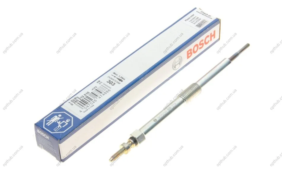 Свічка розжарювання Toyota Corolla/Yaris 1.4 D 06- (opt-om) BOSCH 0 250 213 010 (фото 1)
