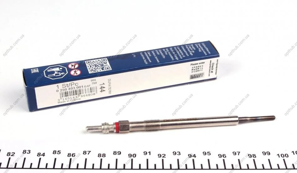 Свічка розжарювання GLP144 VOLVO 05-15 (вир-во) BOSCH 0 250 403 001 (фото 1)