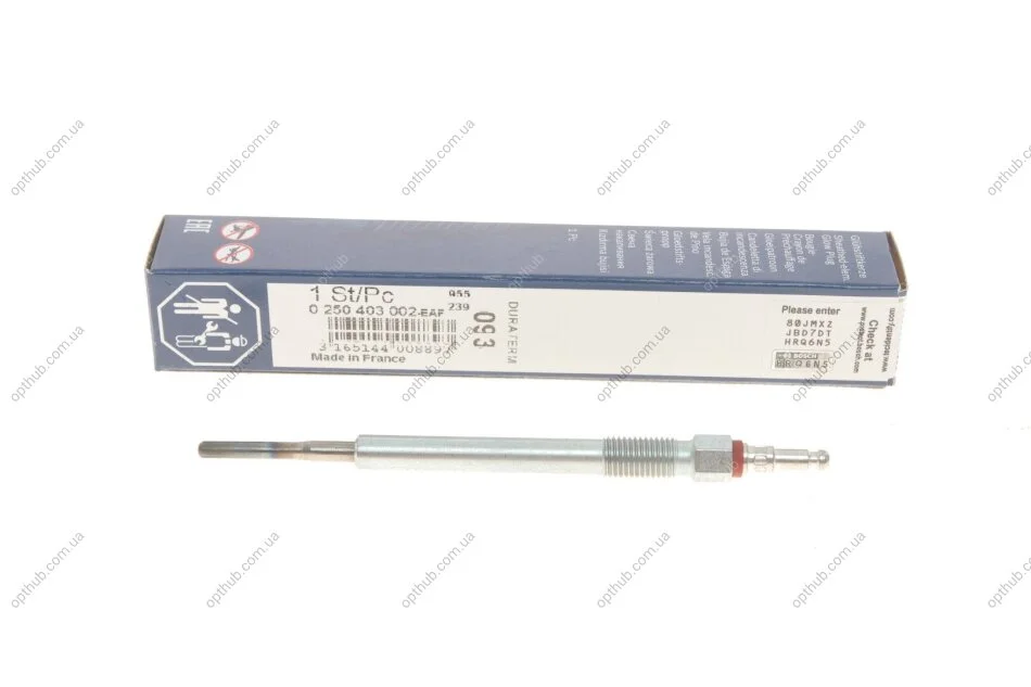Свічка розжарювання GLP093 VAG 2.0 TDI 03-08 (вир-во) BOSCH 0 250 403 002 (фото 1)