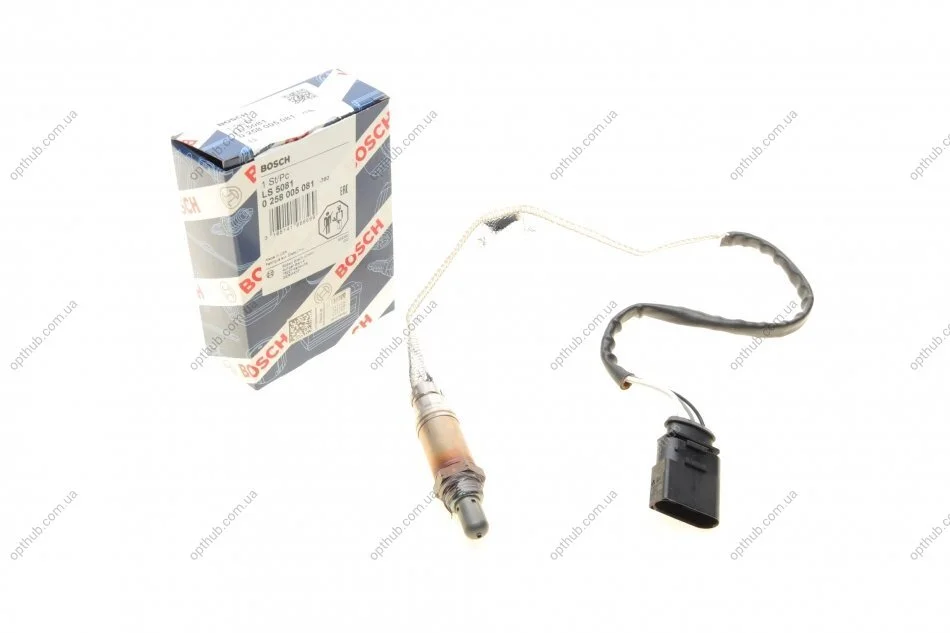 Лямбда-зонд Audi, Skoda Octavia, VW Golf (вир-во Bosch) BOSCH 0 258 005 081 (фото 1)