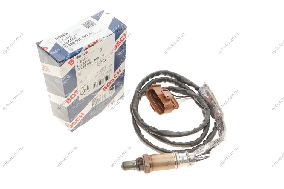 Лямбда зонд VW T4 2.8 VR6 95-00/Passat B5 2.3 VR5 97-00 UA63 BOSCH 0 258 005 160 (фото 1)