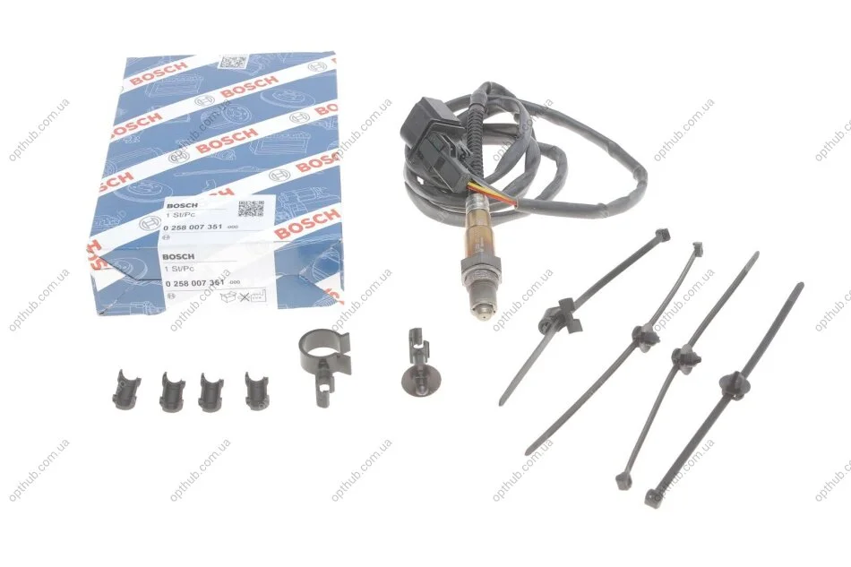 Лямбда-зонд Audi A3, Skoda Octavia, VW 1.8t (вир-во) BOSCH 0 258 007 351 (фото 1)
