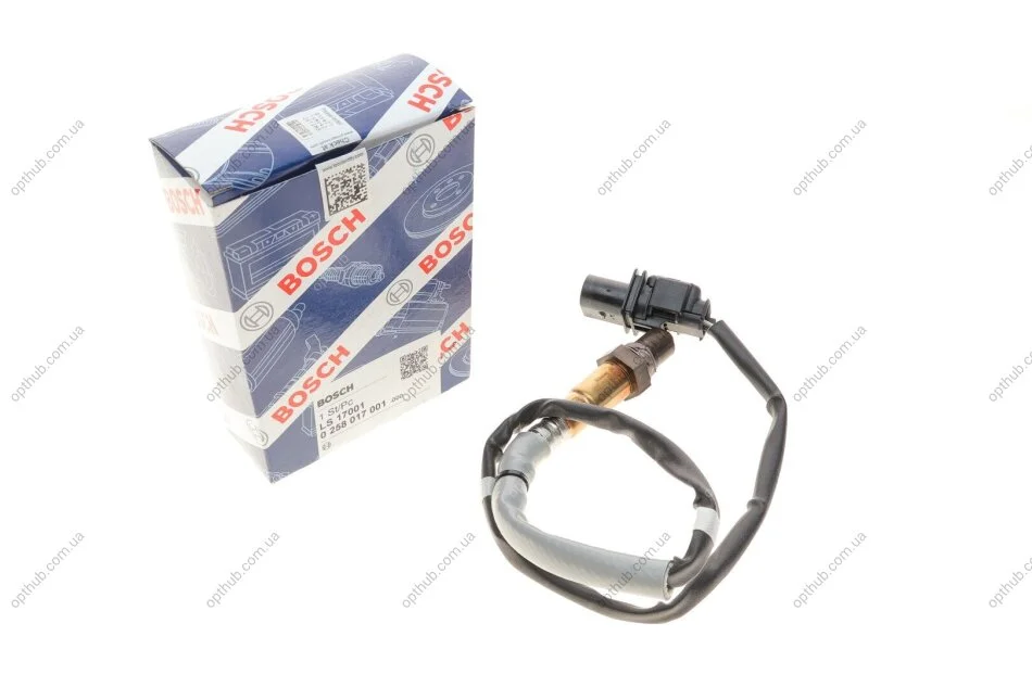 Лямбда зонд Hyundai i30/i40/ix35 1.6GDi 11-/Opel Vectra C 2.8 V6 05-08 UA63 BOSCH 0 258 017 001 (фото 1)