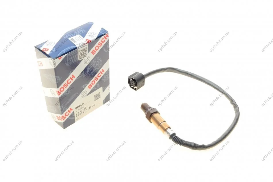 Лямбда зонд BMW 5 (F10)/7 (F01-F04/G11) (N63/S63) 10-16 UA63 BOSCH 0 258 017 187 (фото 1)