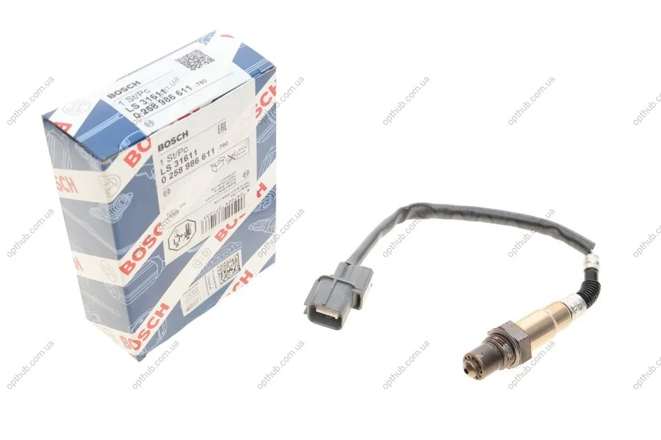 Лямбда зонд Honda Civic/CR-V/Nissan X-Trail 95-13 UA63 BOSCH 0 258 986 611 (фото 1)