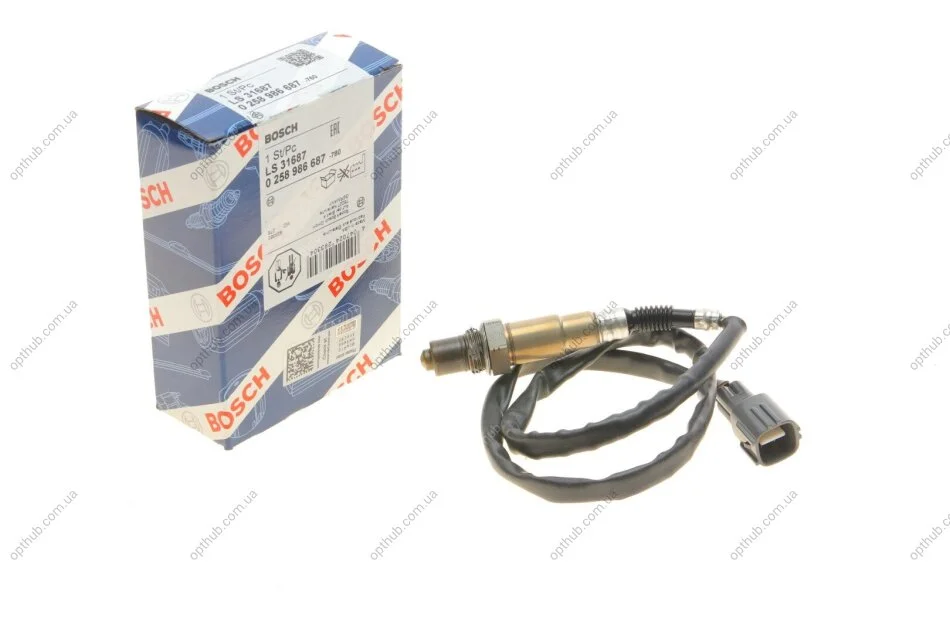 Лямбда зонд BMW/Skoda/Audi/Fiat/Ford/Lada/Opel/Renault/VW (opt-om) BOSCH 0 258 986 687 (фото 1)