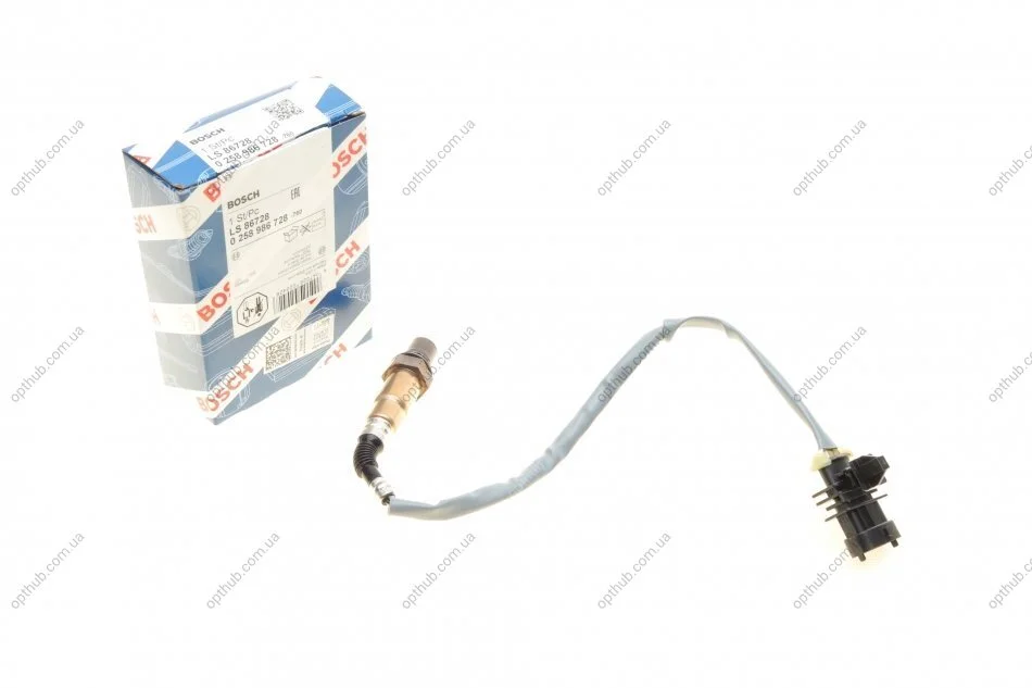 Лямбда-зонд ЗАЗ; УАЗ; ГАЗ; DAEWOO; CHEVROLET(вир-во Bosch) BOSCH 0 258 986 728 (фото 1)