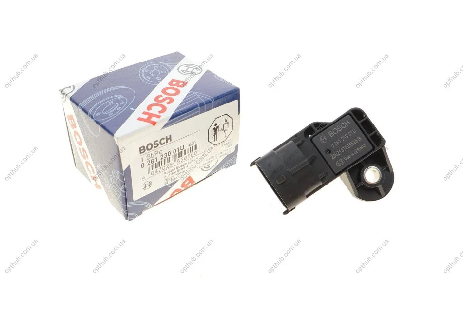 Датчик тиску наддува Renault Laguna II/ Megane II/Scenic II 1.9dCi 05- (opt-om) BOSCH 0 261 230 01U (фото 1)