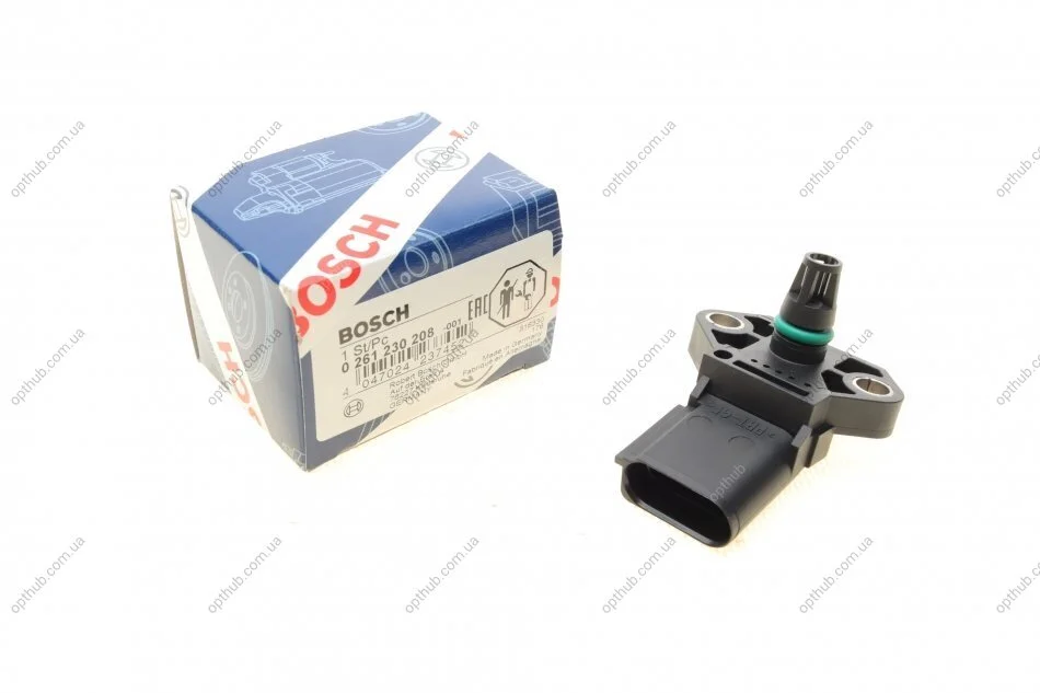 Датчик тиску наддува VW T5/T6 2.0 TSI 16V 09- UA63 BOSCH 0 261 230 208 (фото 1)
