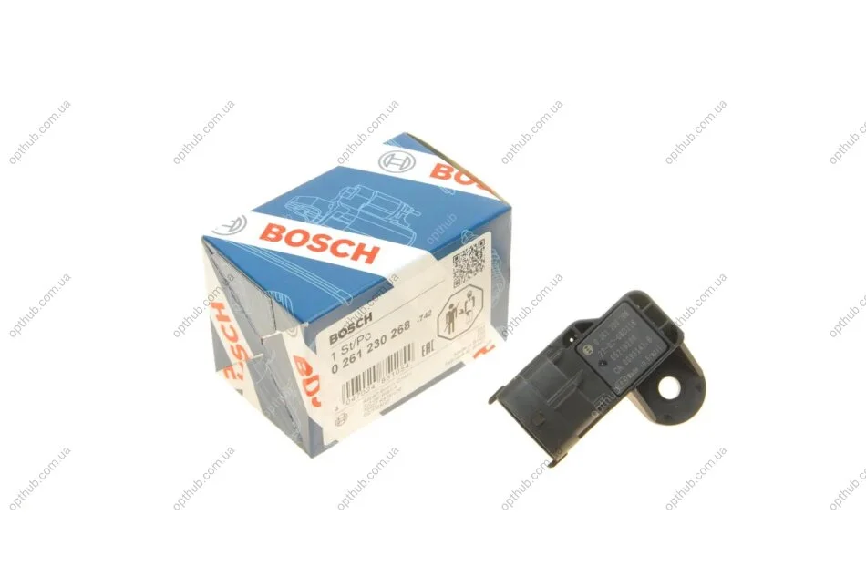 Датчик тиску наддува Fiat Seicento 1.1 98-10 (opt-om) BOSCH 0 261 230 268 (фото 1)