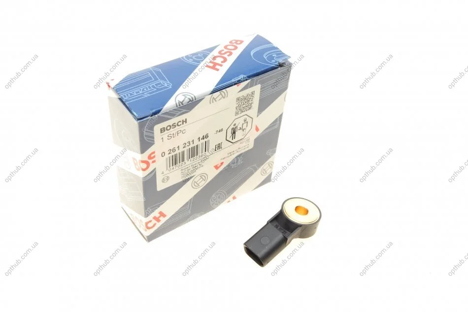Датчик детонації Volkswagen, Audi, Skoda, Seat (вир-во Bosch) BOSCH 0261231146 (фото 1)