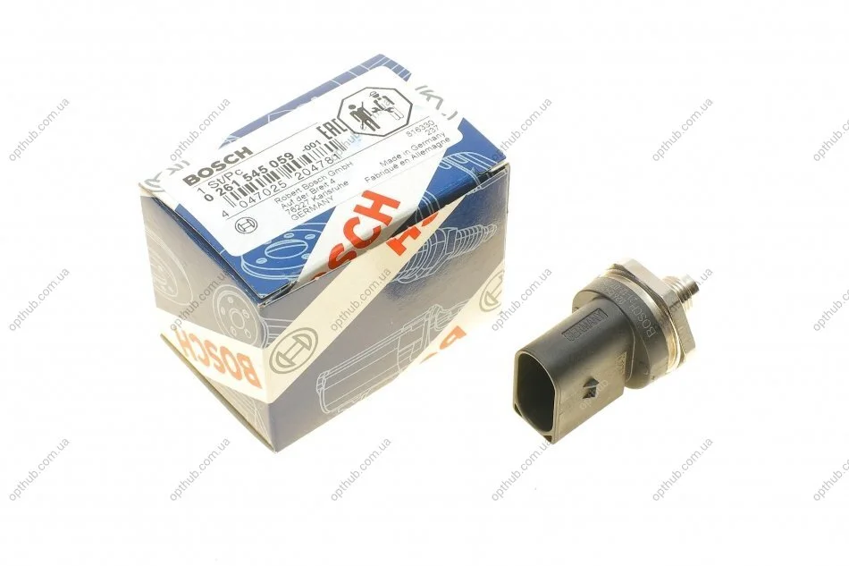 Датчик тиску палива SKODA OCTAVIA II (1Z3) - 2.0 TFSI (10.2005 - 02.2013) BOSCH 0 261 545 059 (фото 1)