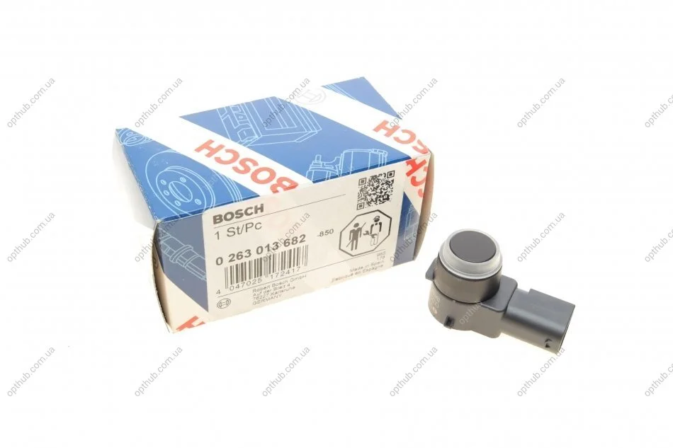 Датчик паркування (передний) Peugeot 307/407/308/Citroen C5/Citroen Berlingo 04- UA63 BOSCH 0 263 013 682 (фото 1)