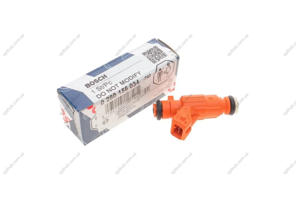 Паливний інжектор CITROEN BERLINGO, C2, C3 I, C3 PLURIEL, XSARA PEUGEOT 1007, 206, 307, PARTNER 1.6/1.6ALK 09.98- BOSCH 0280156034 (фото 1)