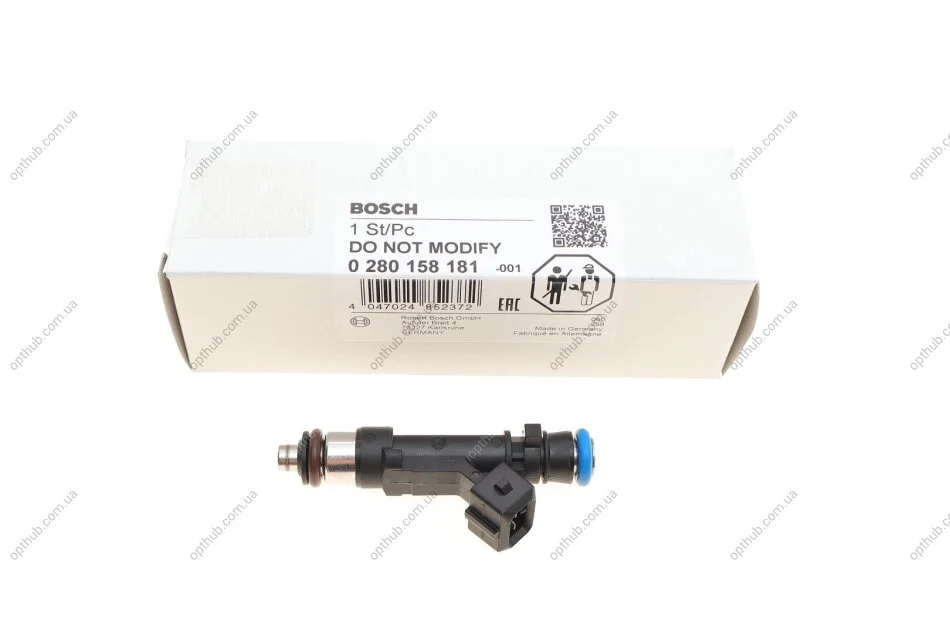 Форсунка бензин Opel Astra/Corsa/Combo 2003-1,0i;1,2i;1,4i Twinport (вир-во Bosch) BOSCH 0 280 158 181 (фото 1)